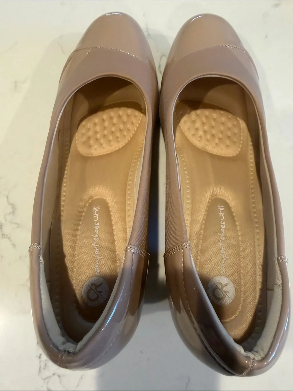 Women's Low Block Heel Pump in Blush Nude